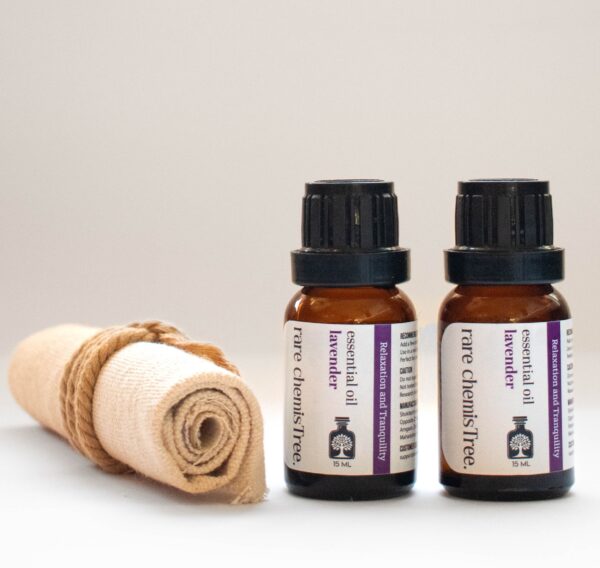 Lavender essential oil double with jute bag